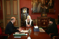 Святейший Патриарх Алексий встретился с Главой Республики Мордовия и правящим архиереем Саранской епархии