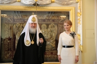 Святейший Патриарх Кирилл встретился с Премьер-министром Украины Юлией Тимошенко