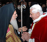 Патриарх Варфоломей встречает Папу Римского в Стамбуле
