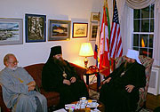 Митрополит всея Америки Иона встретился с епископом Зарайским Меркурием