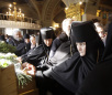 Богослужение в Богоявленском кафедральном соборе в день 80-летия Святейшего Патриарха Алексия