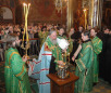 Патриаршее служение в Троице-Сергиевой лавре накануне дня памяти прп. Сергия Радонежского, 7 октября