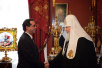 Встреча Святейшего Патриарха Алексия с Послом Республики Куба в России Х.М. Мартинесом