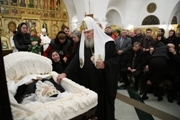 Святейший Патриарх простился с Галиной Сухушиной
