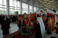Освящение часовни в честь великомученика Георгия Победоносца на Белорусском вокзале