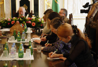 Святейший Патриарх встретился с представителями российских и зарубежных СМИ