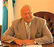 Патриаршее поздравление губернатору Свердловской области Э.Э. Росселю с юбилеем