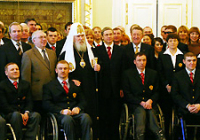Святейший Патриарх Алексий встретился с членами Параолимпийской сборной России