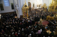 В день памяти свт. Николая Святейший Патриарх Алексий совершил Божественную Литургию в Николо-Угрешском монастыре
