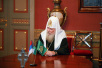 Встреча Святейшего Патриарха Алексия с послом Кувейта в России Н. аль-Музаеном