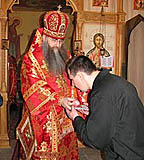 Епископ Саратовский и Вольский Лонгин совершил Божественную литургию в колонии для больных туберкулезом и ВИЧ-инфицированных преступников