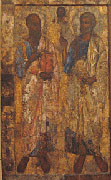Древнейшей славянской иконе 'Апостолы Петр и Павел' созданы особые условия хранения