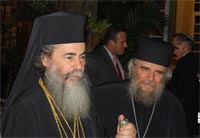 Иерусалимский Патриарх Феофил посетил прием в Русской духовной миссии по случаю годовщины интронизации Святейшего Патриарха Алексия