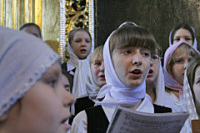 В Свято-Успенском кафедральном соборе Смоленска состоялась детская Пасхальная литургия