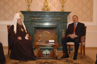 Святейший Патриарх Алексий встретился в Баку с Президентом Азербайджана Ильхамом Алиевым