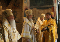 В день памяти святителя Филиппа, митрополита Московского, Святейший Патриарх Кирилл совершил праздничное богослужение в Успенском соборе Московского Кремля