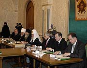 Святейший Патриарх Алексий возглавил заседание Попечительского Совета Валаамского монастыря