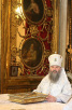 Божественная литургия в Троицком соборе Александро-Невской лавры