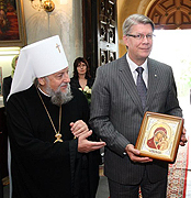 Президент Латвии посетил кафедральный собор Даугавпилса