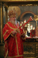 Святейший Патриарх Алексий совершил Божественную литургию в Архангельском соборе Московского Кремля