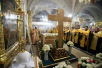 Служение Патриаршего Местоблюстителя в канун дня памяти святителя Николая Чудотворца в Богоявленском кафедральном соборе