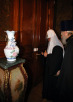 Поздравление Святейшего Патриарха Кирилла сотрудниками Московской Патриархии