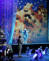 Святейший Патриарх принял участие в Рождественском празднике 'Вифлеемская звезда', состоявшемся в Государственном концертном зале 'Россия'