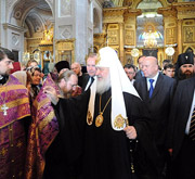 Предстоятель Русской Церкви посетил Воскресенский кафедральный собор Арзамаса