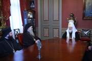 Святейший Патриарх Московский и всея Руси Кирилл принял делегацию Сербской Православной Церкви