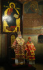 Служение Местоблюстителя Патриаршего престола в день памяти сщмч. Илариона (Троицкого) в Сретенском монастыре