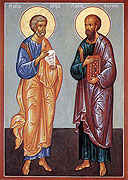 12 июля Церковь празднует память святых первоверховных апостолов Петра и Павла
