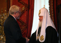 Встреча Святейшего Патриарха Кирилла с послом США в России Джоном Байерли