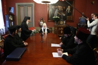 Святейший Патриарх Кирилл принял делегацию Константинопольской Православной Церкви