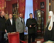 Встреча Святейшего Патриарха Алексия с создателями фильма 'Остров'