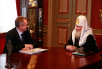 Встреча Святейшего Патриарха Алексия с главой Федерального агентства по управлению федеральным имуществом В. Назаровым