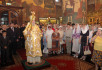 Служение Святейшего Патриарха в день памяти св. Митрополита Филиппа в Успенском соборе Московского Кремля