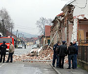 Взрыв газа разрушил резиденцию сербского епископа в Хорватии
