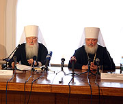 Состоялась пресс-конференция членов президиума Архиерейского Собора Русской Православной Церкви