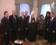 В Кремле состоялась встреча Святейшего Патриарха Алексия с президентом России В. Путиным