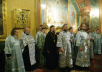 Патриаршее служение в канун праздника Казанской иконы Божией Матери в Богоявленском кафедральном соборе