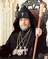 Патриаршее поздравление Католикосу всех армян Гарегину II по случаю десятилетия со дня интронизации
