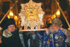 Проводы Почаевской иконы Божией Матери в Богоявленском кафедральном соборе в Елохове
