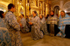 Проводы Почаевской иконы Божией Матери в Богоявленском кафедральном соборе в Елохове