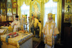 Патриаршее служение в домовом храме Московской Патриархии