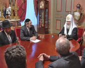 Святейший Патриарх Кирилл встретился с участниками Постоянного комитета Конференции европейских раввинов