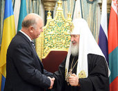 Святейший Патриарх Кирилл встретился с президентом Республики Мордовия Н.И. Меркушкиным