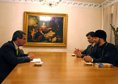 Заместитель председателя ОВЦС иеромонах Филипп (Рябых) встретился с Чрезвычайным и Полномочным Послом Кубы Хуаном Вальдесом Фигероа