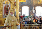 В день памяти святителя Николая Чудотворца Святейший Патриарх Кирилл совершил Божественную литургию в Николо-Перервинском монастыре Москвы