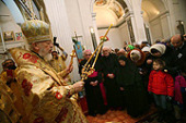 В день памяти святителя Амвросия Медиоланского Блаженнейший митрополит Киевский и всея Украины Владимир совершил Божественную литургию в Милане