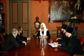 Святейший Патриарх Кирилл принял председателя польской Христианской общественной ассоциации Казимира Моравски
